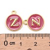 Golden Plated Alloy Enamel Charms X-ENAM-S118-08Z-3