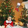 2Pcs 2 Style Christmas Socks Gift Bags HJEW-SZ0001-08-7