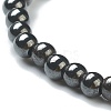 Synthetic Non-magnetic Hematite Beaded Stretch Bracelets BJEW-A117-A-22-3