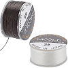 SUNNYCLUE 2 Rolls 2 Colors Nylon Beading Thread NWIR-SC0001-16-1