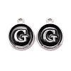 Platinum Plated Alloy Charms LS-ENAM-S118-02G-P-1