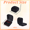 Plastic Cover with Velvet Brooch Packing Boxes VBOX-WH0012-04A-2