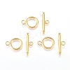 Brass Toggle Clasps KK-L189-23G-1