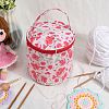 Polycotton Knitting Zipper Cylinder Bag AJEW-WH20011-19B-4