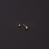 316L Surgical Stainless Steel Micro Pave Clear Cubic Zirconia Cartilage Earrings WG35966-02-2