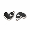 304 Stainless Steel Enamel Charms STAS-F291-08P-01-2