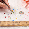 240pcs 24 Styles Glass Rhinestone Cabochons GLAA-TA0001-11-6