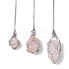 3Pcs 3 Styles 304 Stainless Steel Chain Macrame Pouch Empty Stone Holder Dowsing Pendulums HJEW-JM02329-02-6