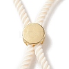 Half Finished Twisted Milan Rope Slider Bracelets FIND-G032-01G-09-5