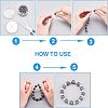 Electroplated Natural Lava Rock Beads G-NB0001-91A-4