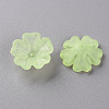 Transparent Frosted Acrylic Bead Caps MACR-S371-04A-728-2