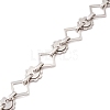 Non-Tarnish 304 Stainless Steel Rhombus & Sun Link Chains CHS-F017-11P-2