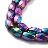 Electroplated Synthetic Non-magnetic Hematite Beads Strands G-P545-G02-02B-3