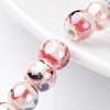 Handmade Porcelain Round Beads Strands X-PORC-E007-8mm-01-1