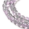 Spray Painted Crackle Glass Beads Strands CCG-Q002-6mm-02-3