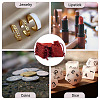 20Pcs Rectangle Polyester Imitation Burlap Packing Pouches Drawstring Bags ABAG-TA0001-96C-7