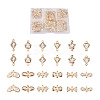 Alloy Rhinestone Crystal Links Connectors PALLOY-TA0002-26LG-1