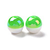 Two Tone Opaque Resin Beads RESI-A020-02B-3