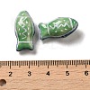 Handmade Printed Porcelain Beads PORC-E015-17F-3