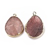 Natural Strawberry QuartzPendants G-I207-14K-G-2