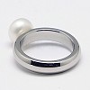 316L Surgical Stainless Steel Finger Rings RJEW-E015-034A-19mm-2