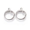 Tarnish Resistant 304 Stainless Steel Leverback Earring Findings X-STAS-I100-19P-1