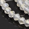 Faceted Bicone Electroplate Glass Beads Strands EGLA-P016-4mm-AB01-3