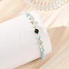 Natural Larimar Beaded Bracelets BJEW-JB14223-1
