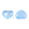 Transparent Spray Painted Glass Beads GLAA-N035-030-C03-3