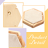 Hexagon Wooden Single Necklace Displays Stands NDIS-WH0017-01A-4