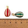 Brass Micro Pave Cubic Zirconia Pendants KK-E112-19G-4