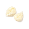 Synthetic Coral Dyed Leaf Charms CORA-Q034-01-02-2