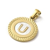 Ion Plating(IP) 304 Stainless Steel Pendants STAS-I204-U-G-2