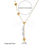 Heart Stainless Steel Pendant Necklaces & Link Bracelets Sets WGCB0A8-01-5