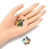 200Pcs Faceted Rondelle Transparent Glass Beads GLAA-YW0001-83-4