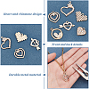 SUPERFINDINGS 48Pcs 6 Style Alloy Pendants FIND-FH0004-12-4