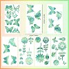 7PCS 3 Styles PVC Stickers Colorful Window Stickers Rainbow Prism Butterfly Flower Static Glass Window Stickers JX824A-2