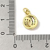 Brass Micro Pave Cubic Zirconia Charms KK-M283-25H-02-3