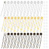 36Pcs 3 Colors Iron Hair Fork Findings IFIN-UN0001-25-1