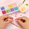 800Pcs 8 Colors Opaque Acrylic Beads MACR-CJ0001-28-4