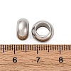304 Stainless Steel European Beads STAS-P397-01B-P-3