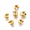 304 Stainless Steel Crimp Beads Covers STAS-P239-34G-04-1
