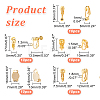   50Pcs 5 Style Brass & 304 Stainless Steel & Iron Clip-on Earring Findings DIY-PH0009-78-2