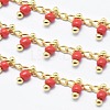 Handmade Glass Beaded Chains CHC-I026-H-04G-1