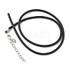 Black Rubber Necklace Cord Making RCOR-D002-B-4