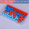 80Pcs 4 Style Round Silicone Focal Beads SIL-SZ0001-22L-4