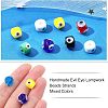 Nbead Handmade Evil Eye Lampwork Beads Strands LAMP-NB0001-49D-2