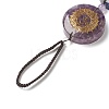 Natural & Synthetic Gemstone Chakra Hanging Pendant Decorations HJEW-P006-A-4