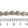 Tibetan Style Flower Alloy Bead Strands TIBEB-O007-04-NR-3