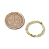 Natural Peridot Beaded Stretch Rings for Women RJEW-JR00868-08-3